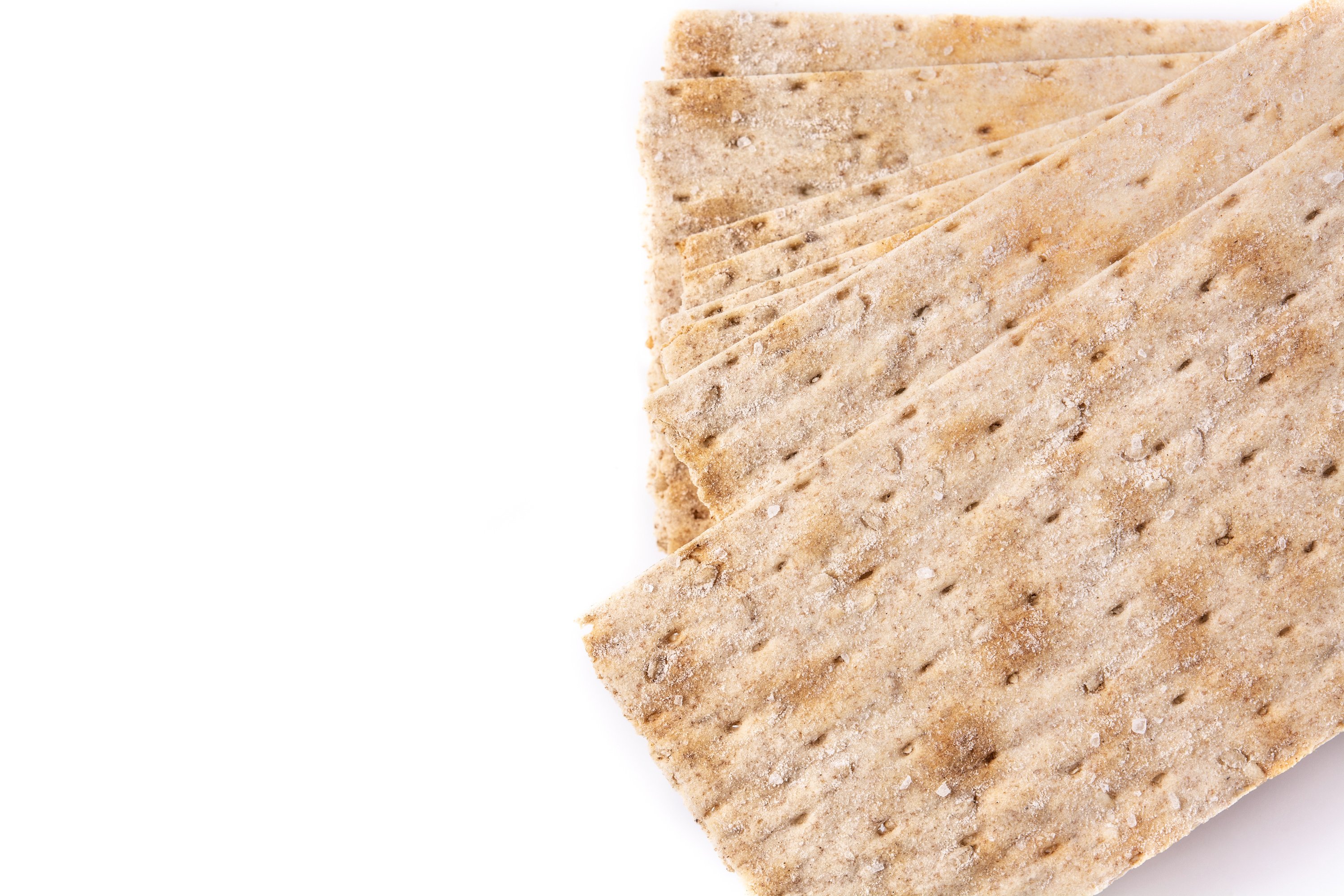 Traditional Matzah Bread Pattern and Heart Shaped Matzah