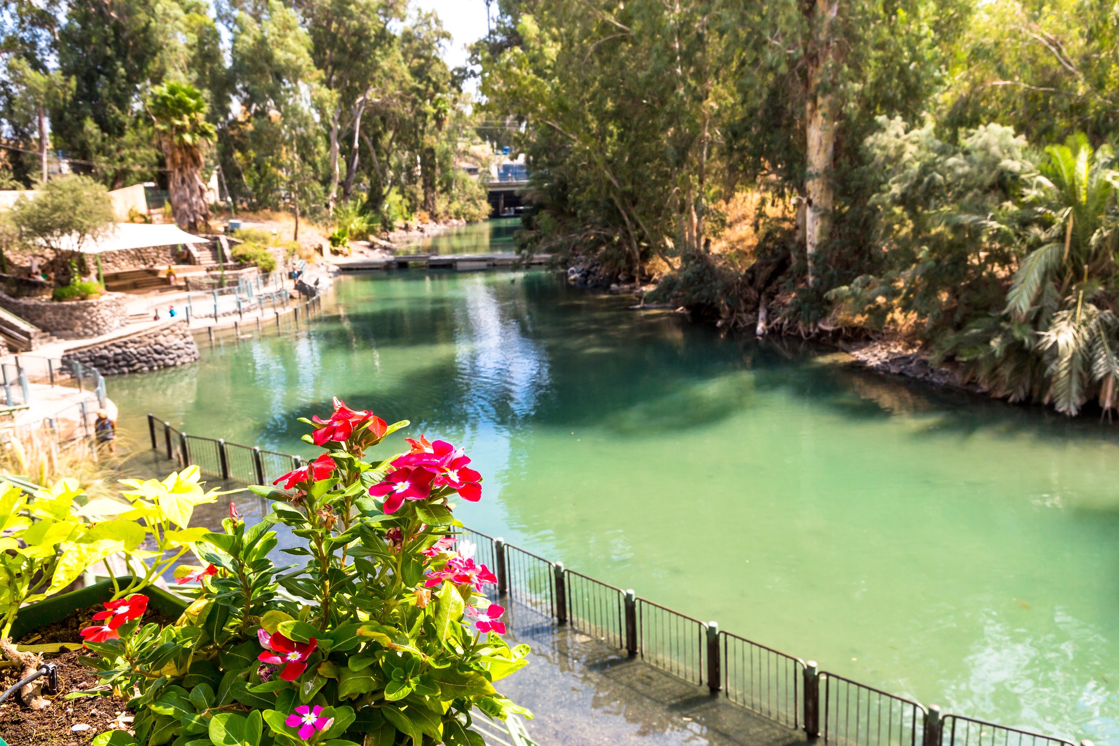 Tiberiades, Israel. The Baptismal Site on The Jordan River.